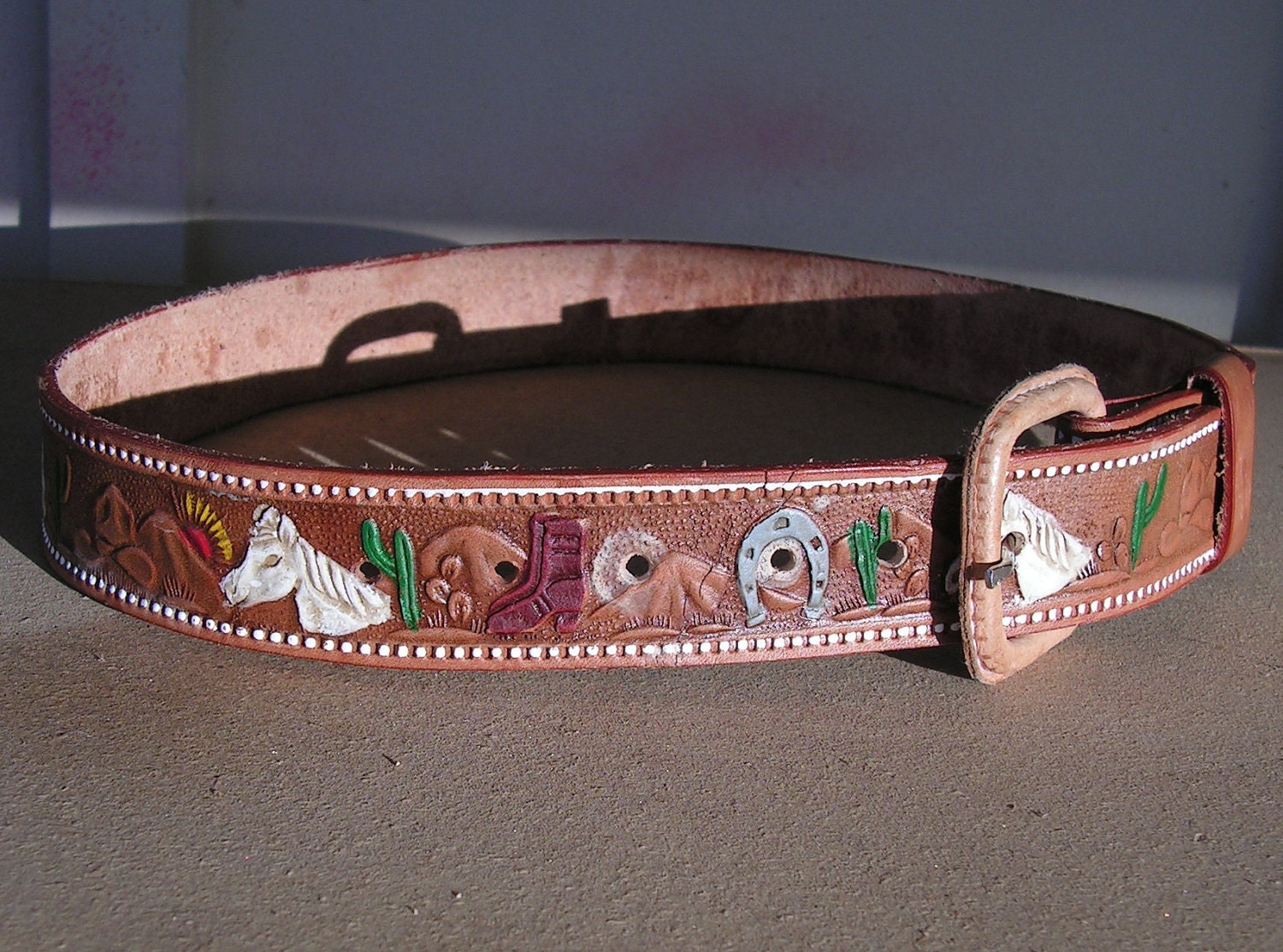 Vintage Girls Belt Cowgirl Western