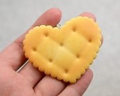60mm Heart Sugar Cookie Cabochons - 2 pc set