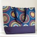 Spirograph Navy XL Extra Large BIG Tote Bag / Beach Bag - Ready to Ship