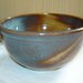 Copper Brown and Blue Stoneware Soup and Salad Bowl