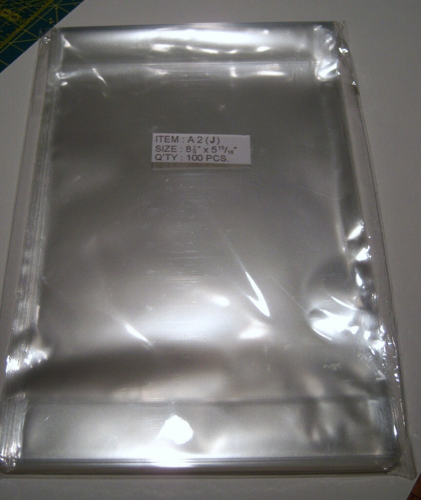 100-A2 sized Plastic Card Sleeves