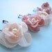 Tiny Dancer, 5 small pink flower bobby pins