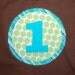 Boys 1st Birthday Shirt ... Ready To Ship ... boys size 12-18 months brown short sleeve tee ... first Birthday party tee