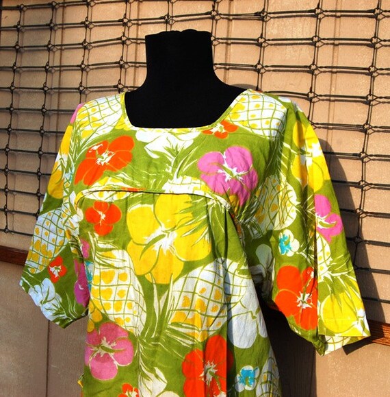 Vintage Dole Hawaii Pineapple Smock by WanderbyEarthCookie on Etsy