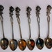 Six Silver Spoons with Roses in Fitted Box, S Laitala, Vaasa Finland