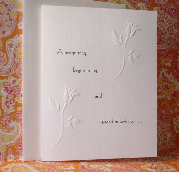 Pregnancy Loss Sympathy Card E