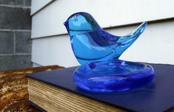 Leo Ward Bluebird of Happiness Votive Holder 1988