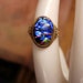 Vintage Art Deco Black OPAL Egyptian Revival Ring