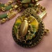 Reserved Stone Scarab NEcklace Chinese Beetle Bizarre Asian talisman