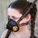 Steampunk Leather Mask Made Of Chestnut Brown Leather By Mannandco