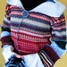 ReSweater Hoodie repurposed upcycled sweater with FREE PIN