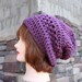 The Slacker Rasta Styled Hat in Mulberry- READY to SHIP
