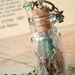 Fly Home - Vial Necklace, Bottle Necklace, Owl Necklace, Brass Necklace, Lace Necklace, Natural Necklace