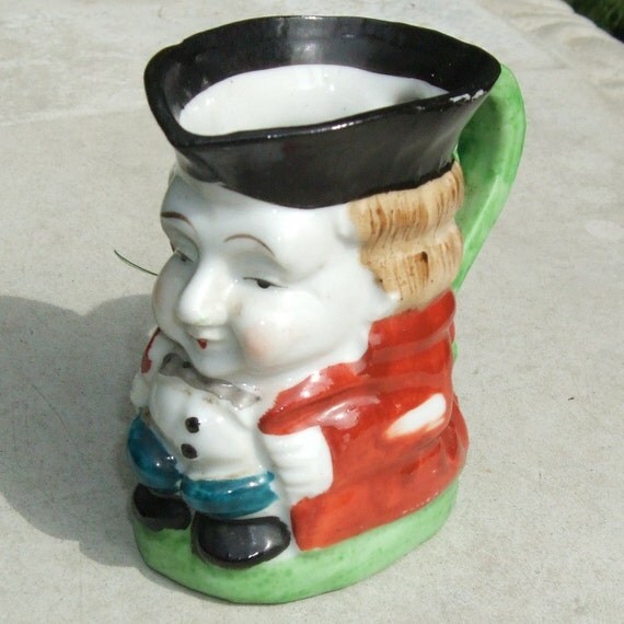 Antique OCCUPIED JAPAN Miniture Toby Pitcher Jug