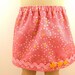 18 Inch Doll Clothes Bubble Gum Pink Skirt With Circles and Stars and Trim Girls Toy