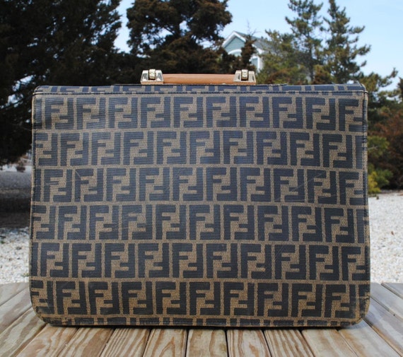 Vintage 1980s Fendi Briefcase or Laptop Bag