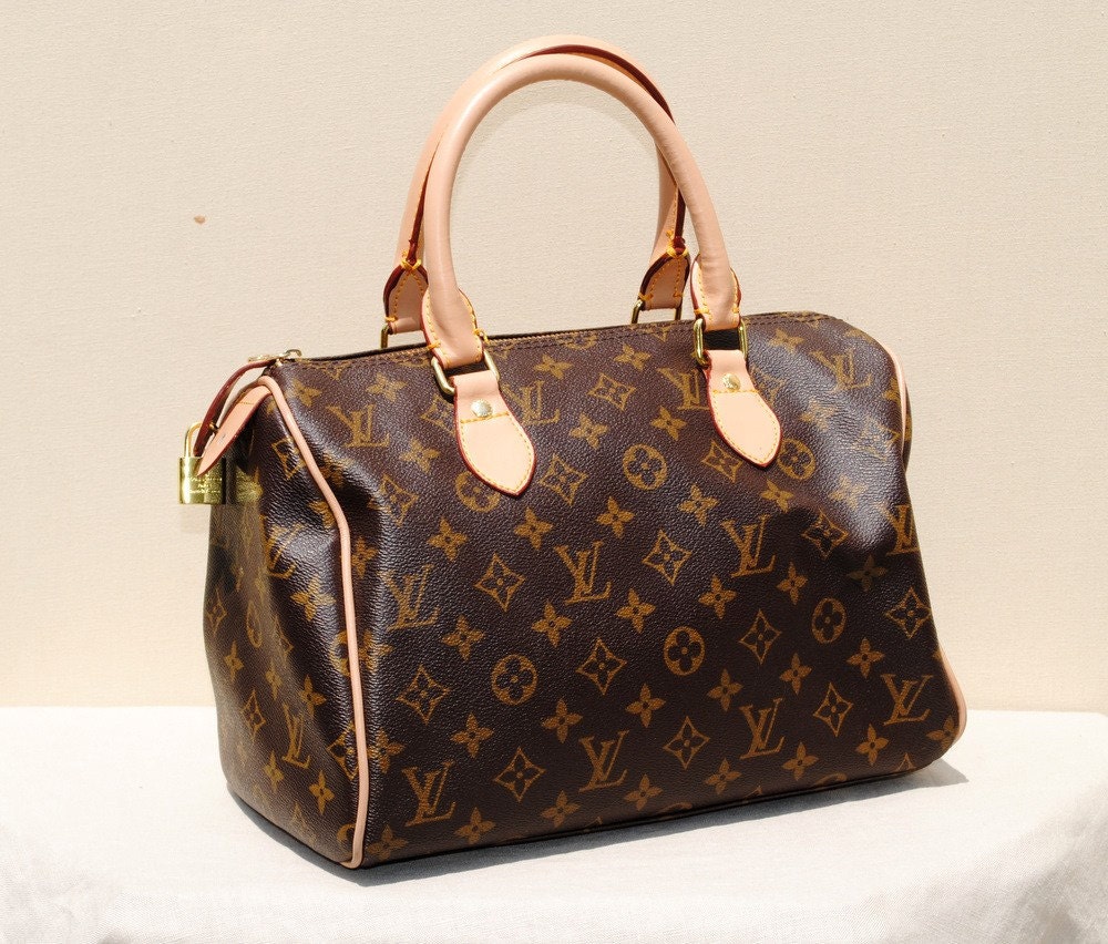 80s Louis Vuitton Monogrammed SPEEDY Handbag by badbabyvintage