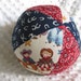 Large Fabric Jingle Ball Baby Toy with Cowboy Kids fabric