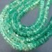 RESERVED for J...Blue Green Gem Apatite Large 4.75-5mm Faceted Rondelle beads 40 beads 24ct weight