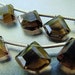 Super Fancy Faceted Pentagon Cut Smokey Quartz Briolette Drop Beads 6 beads set