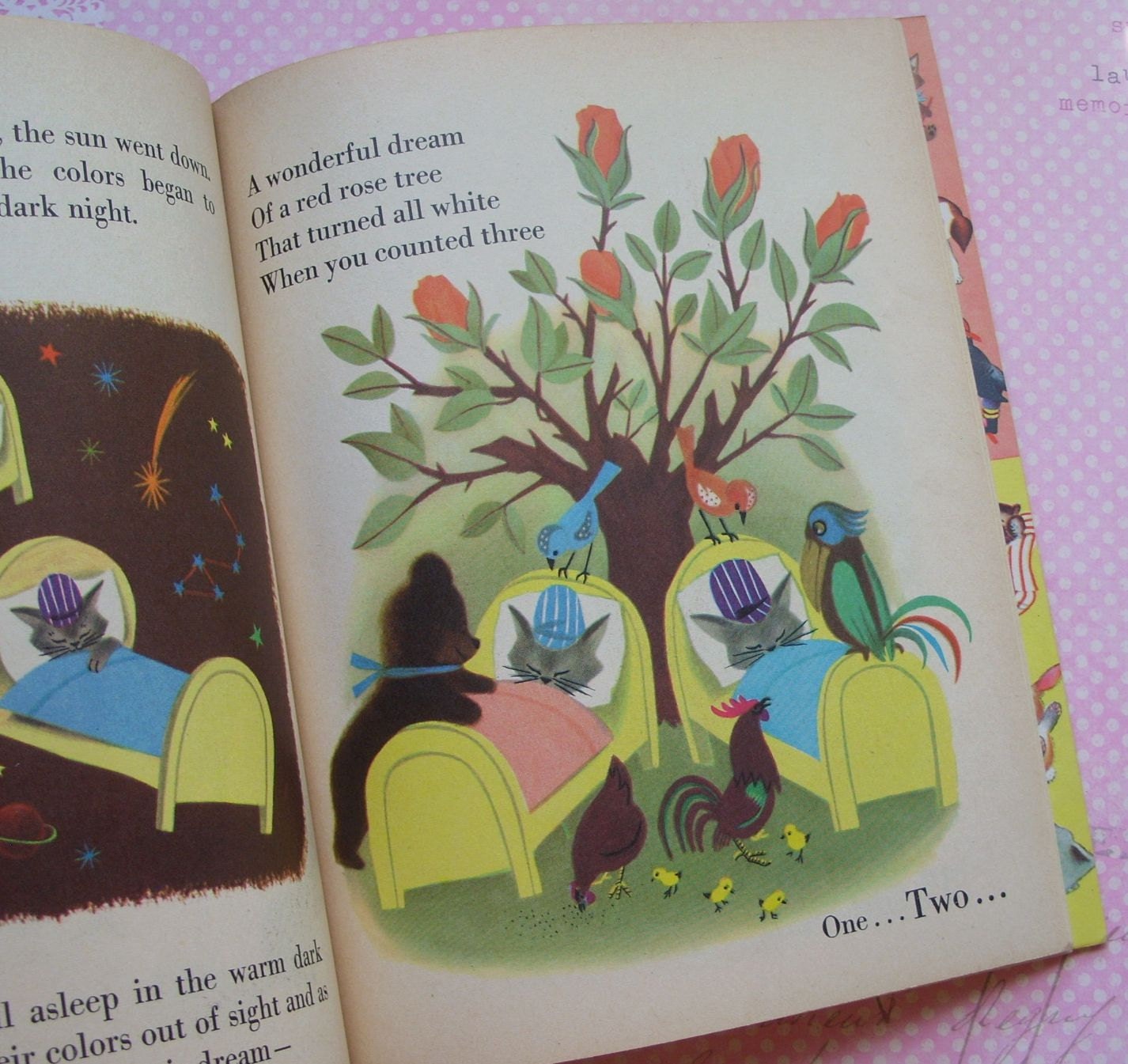 Vintage 1958 The Color Kittens Little Golden Book F edition