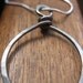 modern circle necklace in grey niobium. geometric necklace. niobium necklace. mixed metals. splurge.