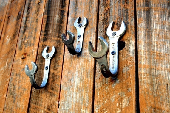 3 Wrench Hook Set - Custom  Wall Hooks