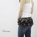 LAST / Kinies Ruffled Waist Purse - Leatherette in DARK BROWN