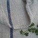 antique FADED INDIGO pillow grain sack feedbag tablerunner wedding decor