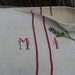 grain sack DARK BORDEAUX runner pillow handloomed upholstery soft 51.96 long