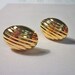 SALE - Gold Oval Stud Earrings