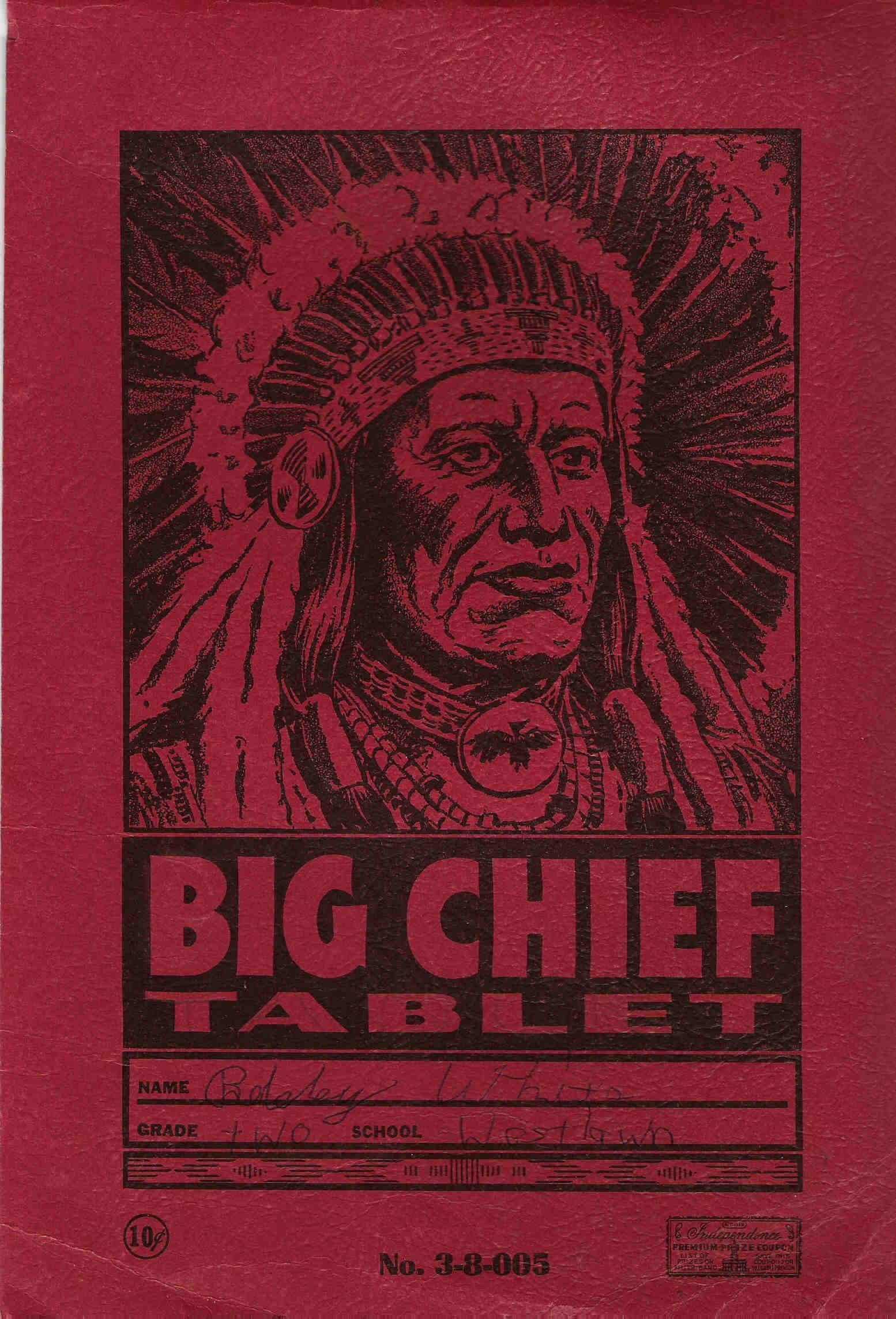 Big Chief Tablet Cover Only Early 1950s Antique Vintage   Il Fullxfull.133759404 