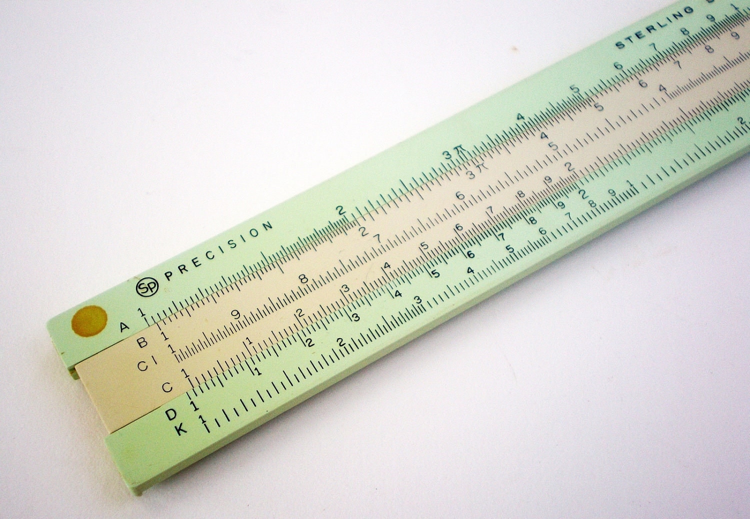 60s Slide Rule Sterling Precision Student Slide Rule School