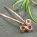Hair Fork, Scarf pin - Copper wire