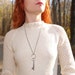 Vintage 70s St. John Knits crotchet fishnet mesh peek-a-boo white sweater mini dress