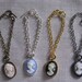 New Made to Order Cameo Necklace Fashion Doll Jewelry 4 Chain Choices 13 Colors 11 1/2 - 12 inch Fashion dolls 1/6th Scale