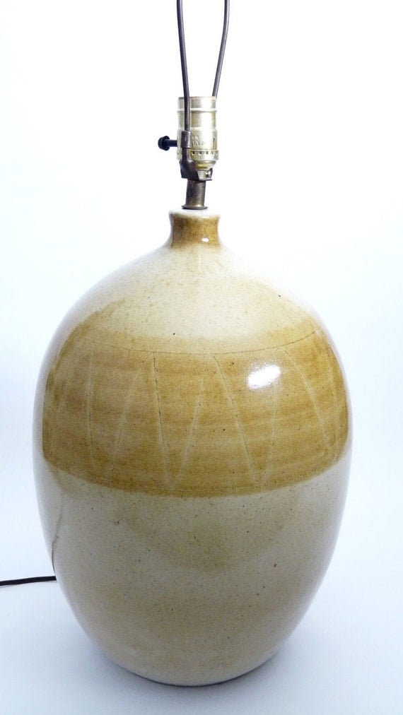 MidCentury Danish Modern Pottery Lamp