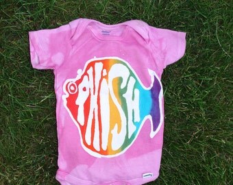 Phish Phans Batik Rainbow Fish Onesie CUSTOM MADE