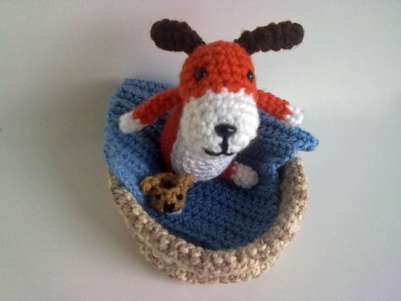 Crochet pattern The Dog with the Slipper Play set