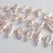 Pearl Necklace -- Palest Pink Stick Pearls and Seed Beads on Silk Cord