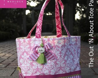 PDF Download of Reversible Tote Bag Sewing Pattern by EllenMedlock