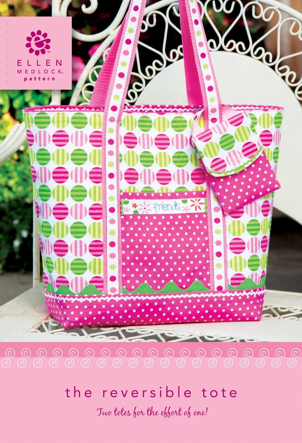 PDF Download of Reversible Tote Bag Sewing Pattern by EllenMedlock