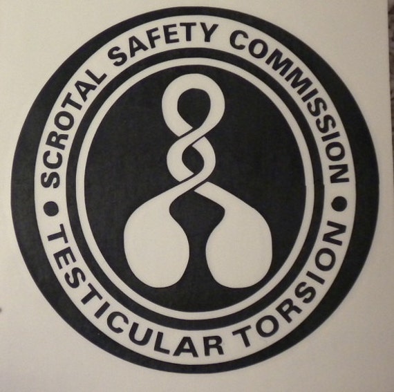 SALE BLACK Venture Brothers Testicular Torsion vinyl decal