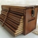 Antique wooden tray chest/cigar drying box
