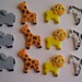 Safari Animal Cupcake Toppers - Lion, Zebra, Giraffe, Elephant - Zoo Circus Animal Cupcake Decorations - READY TO SHIP