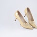60's Pale Sandy Yellow Heels