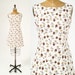 1960's Acorn Print Cotton Dress