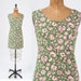 1960's Bird Print Mini Dress