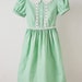 1950's Green Girls Cotton Dress - Summer Sweet