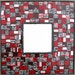 STARBUCKS Upcycled Mosaic Mirror - RED